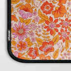 Posey - orange and pink Laptop Sleeve Gallery Image 3