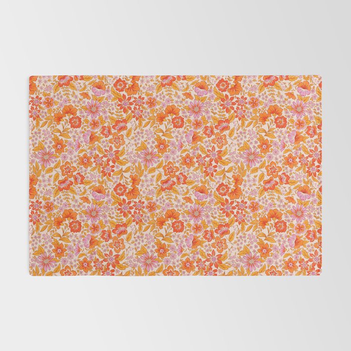Posey - orange and pink Rug Gallery Image 2