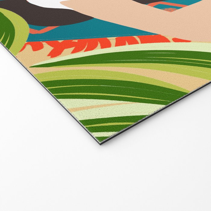 Beach. Read. Sleep. | Boho Woman Sea Beachy Travel | Summer Birds Sand Picnic Ocean Vacation Welcome Mat Gallery Image 2