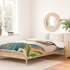 Beach. Read. Sleep. | Boho Woman Sea Beachy Travel | Summer Birds Sand Picnic Ocean Vacation Duvet Cover Gallery Image 2
