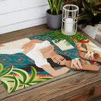 Beach. Read. Sleep. | Boho Woman Sea Beachy Travel | Summer Birds Sand Picnic Ocean Vacation Outdoor Rug Gallery Image 2
