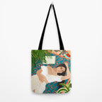 Beach. Read. Sleep. | Boho Woman Sea Beachy Travel | Summer Birds Sand Picnic Ocean Vacation Tote Bag Gallery Image 2