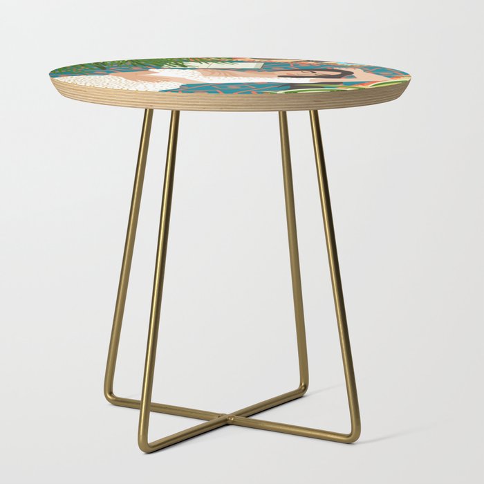 Beach. Read. Sleep. | Boho Woman Sea Beachy Travel | Summer Birds Sand Picnic Ocean Vacation Side Table Gallery Image 1