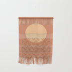Ocean Wave Terracotta - Mid century modern Wall Hanging Gallery Image 1