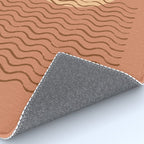 Ocean Wave Terracotta - Mid century modern Rug Gallery Image 4