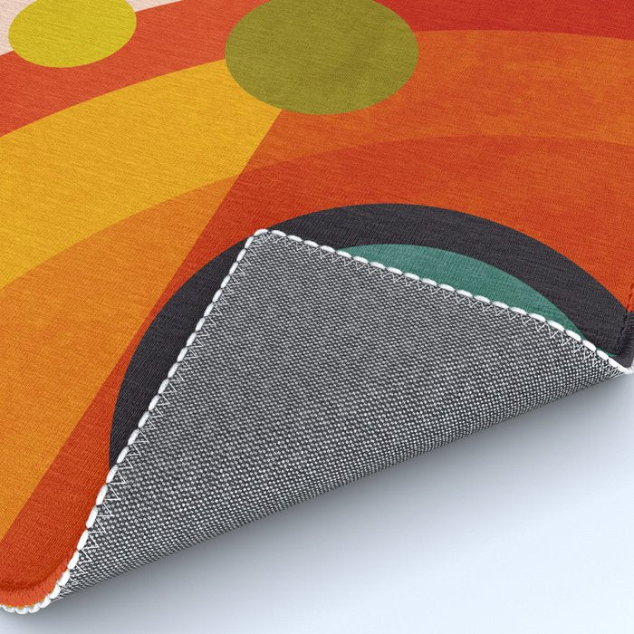 retro minimal geometric 2 Rug Gallery Image 4