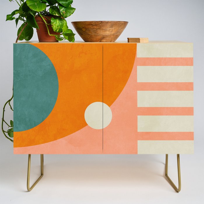 retro minimal geometric 2 Credenza Gallery Image 1
