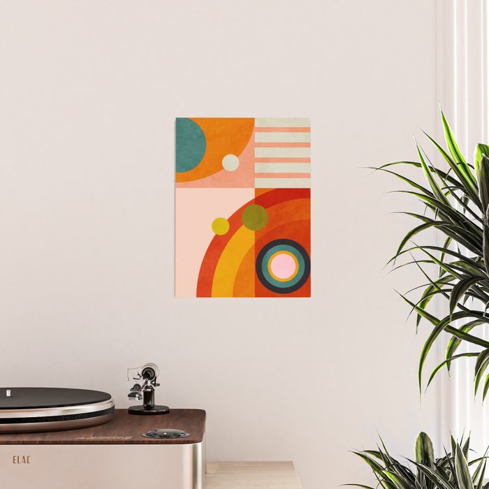 retro minimal geometric 2 Poster Gallery Image 2