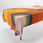 retro minimal geometric 2 Tablecloth Gallery Image 1