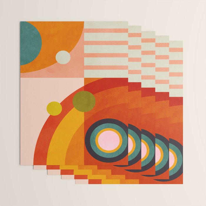 retro minimal geometric 2 Wrapping Paper Gallery Image 3