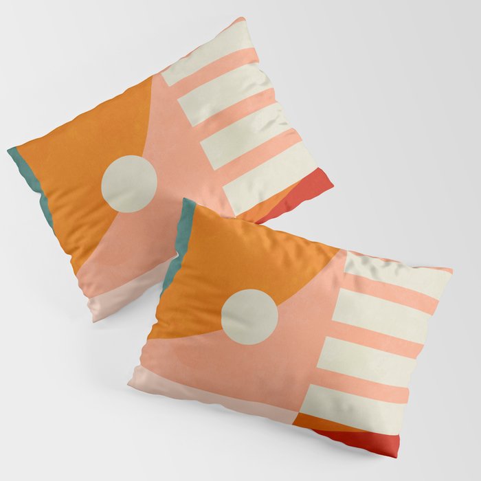 retro minimal geometric 2 Pillow Sham Gallery Image 3
