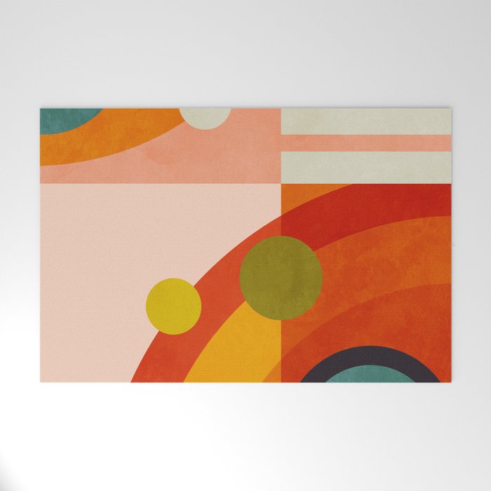 retro minimal geometric 2 Welcome Mat Gallery Image 1