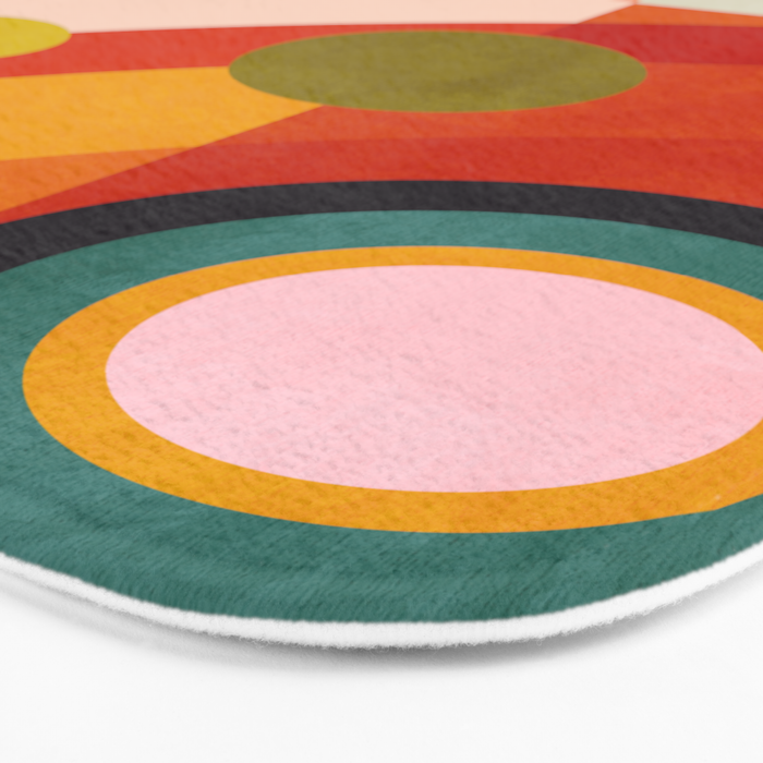 retro minimal geometric 2 Bath Mat Gallery Image 3