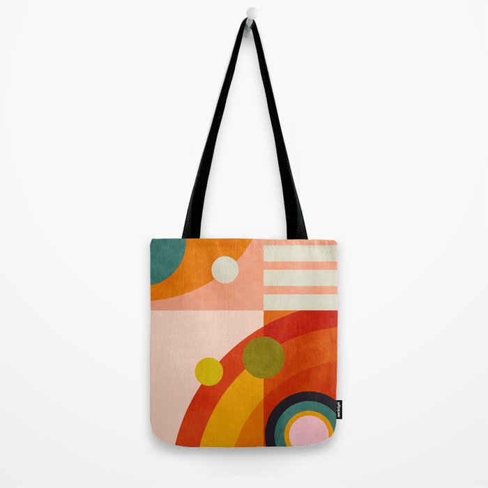 retro minimal geometric 2 Tote Bag Gallery Image 2