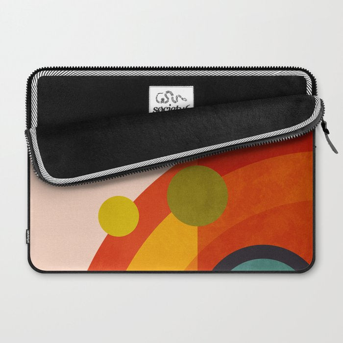 retro minimal geometric 2 Laptop Sleeve Gallery Image 2