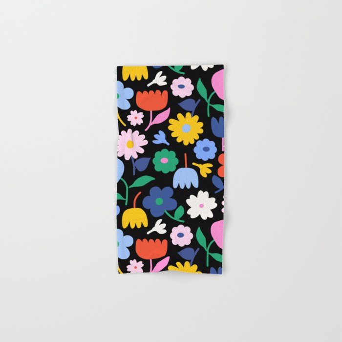 Floral Medley - night Bath Towel Gallery Image 1