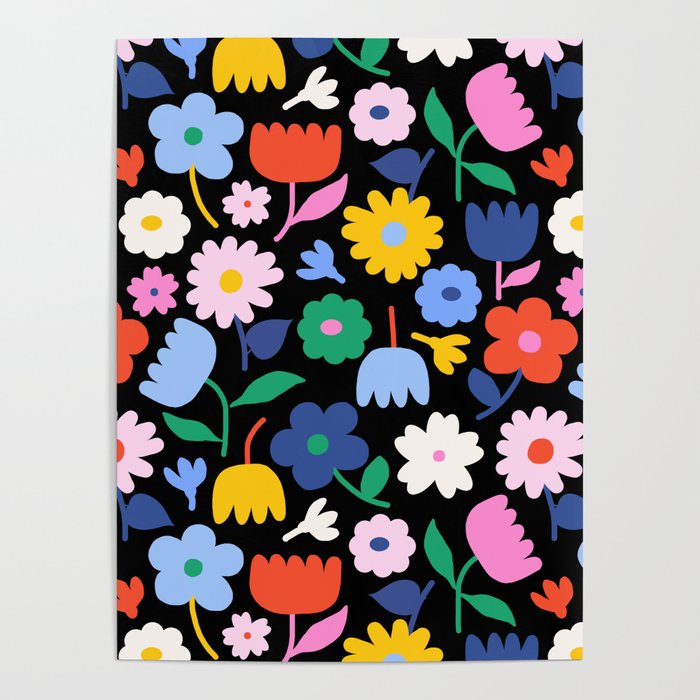 Floral Medley - night Poster Gallery Image 4