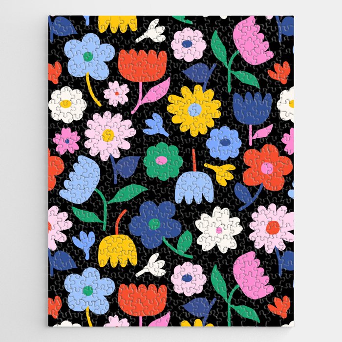 Floral Medley - night Jigsaw Puzzle Gallery Image 1