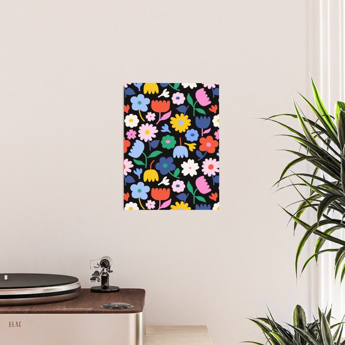 Floral Medley - night Poster Gallery Image 2