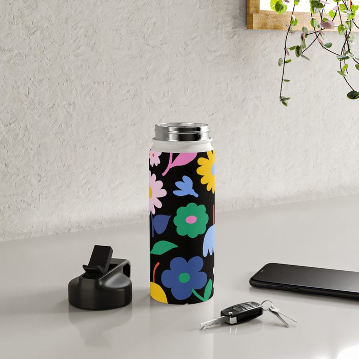 Floral Medley - night Water Bottle Gallery Image 4