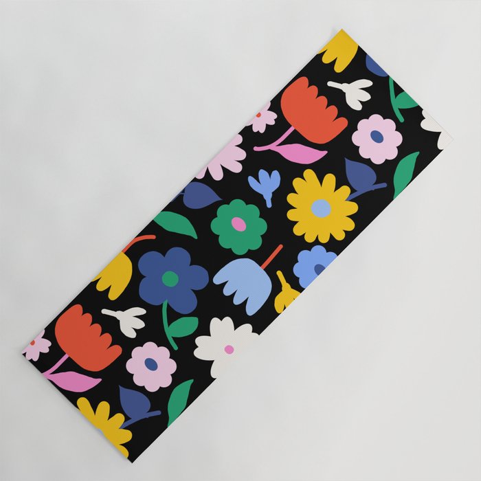 Floral Medley - night Yoga Mat Gallery Image 1
