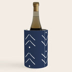 Arrow Lines Pattern in Navy Blue Wine Chiller Gallery Image 2