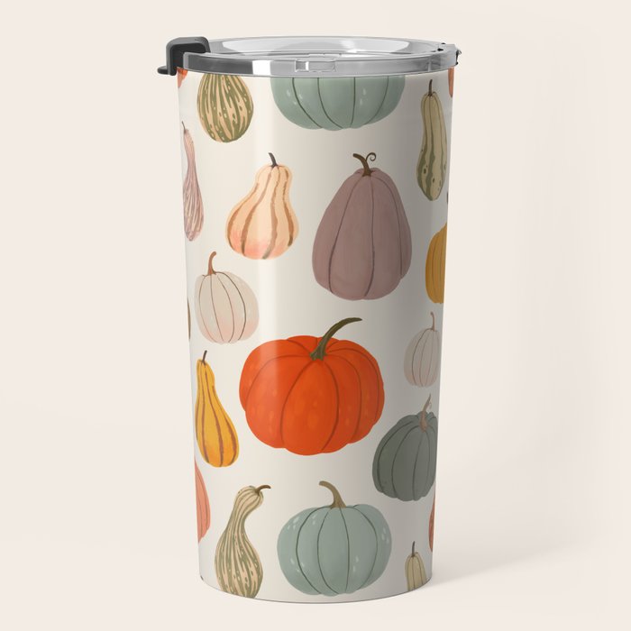 Autumn Pumpkins and Squash Travel Mug Gallery Image 3