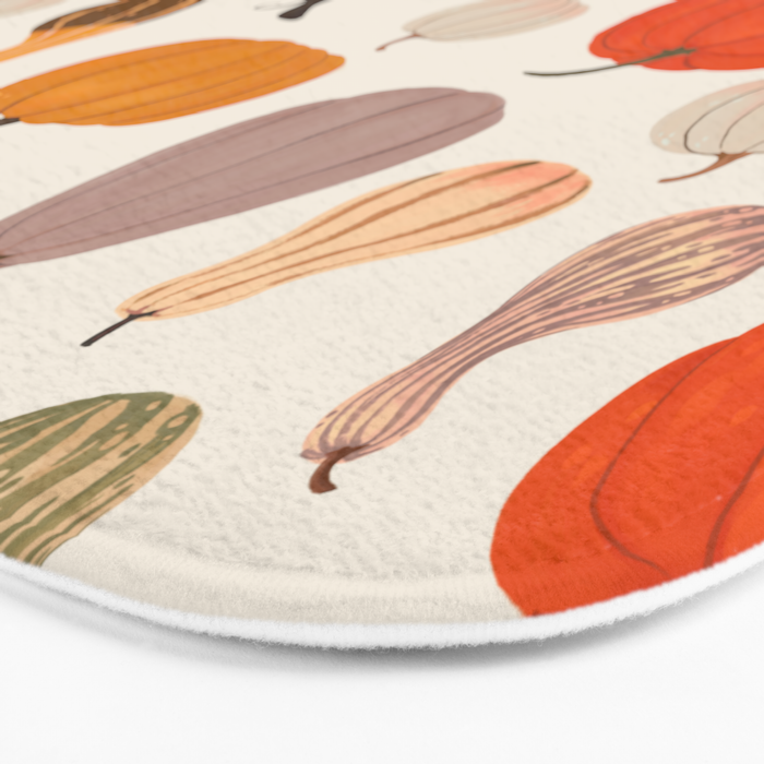 Autumn Pumpkins and Squash Bath Mat Gallery Image 3