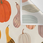 Autumn Pumpkins and Squash Wall Tapestry Gallery Image 3