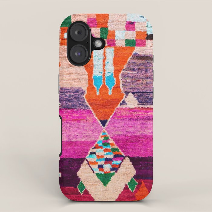 Traditional Oriental Moroccan Berber Rug Design iPhone Case Gallery Image 1