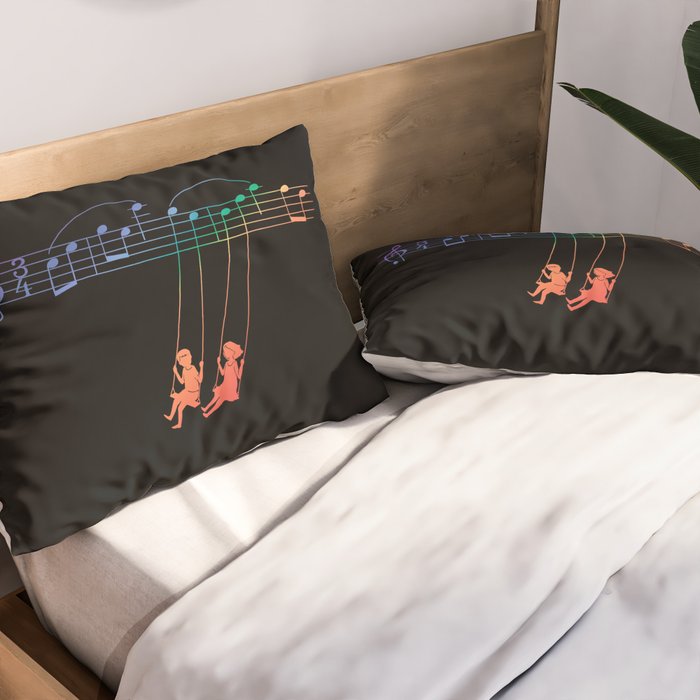 Music Swing Pillow Sham Gallery Image 2