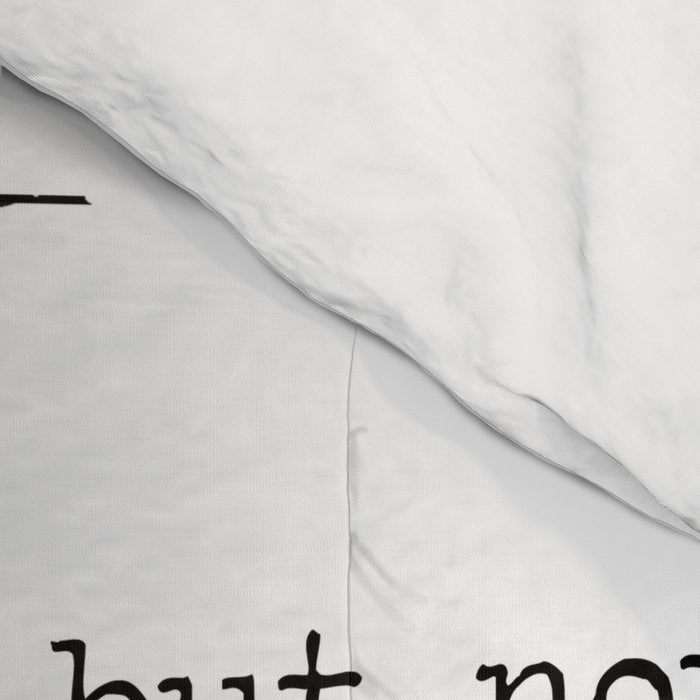 She was beautiful F. Scott Fizgerald typographical quote art print Comforter Gallery Image 4