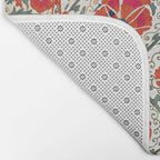 Large Medallion Suzani Bokhara Uzbekistan Floral Embroidery Print Bath Mat Gallery Image 2