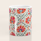 Large Medallion Suzani Bokhara Uzbekistan Floral Embroidery Print Coffee Mug Gallery Image 4