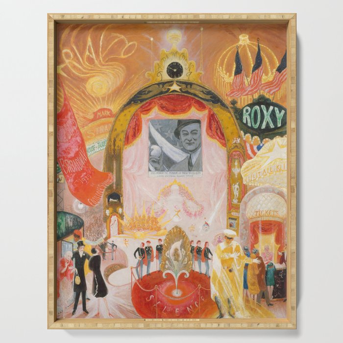 Florine Stettheimer "The Cathedrals of Broadway" Serving Tray Gallery Image 1