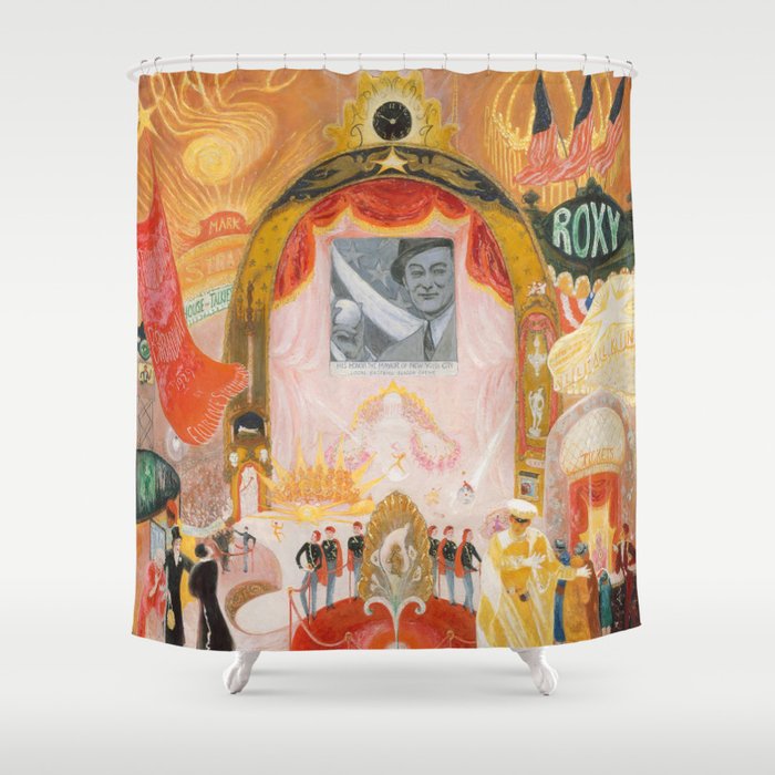 Florine Stettheimer "The Cathedrals of Broadway" Shower Curtain Gallery Image 1