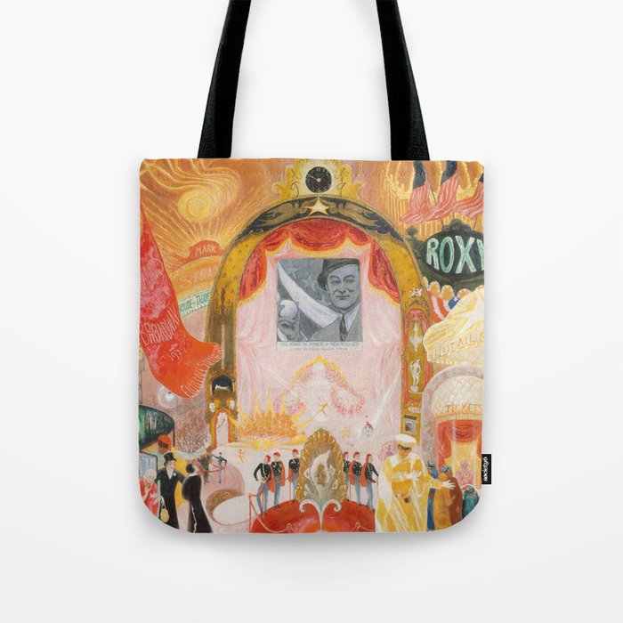 Florine Stettheimer "The Cathedrals of Broadway" Tote Bag Gallery Image 1
