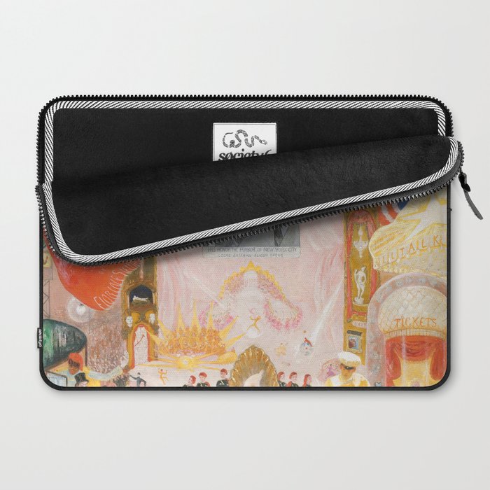 Florine Stettheimer "The Cathedrals of Broadway" Laptop Sleeve Gallery Image 2