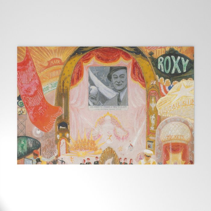 Florine Stettheimer "The Cathedrals of Broadway" Welcome Mat Gallery Image 1