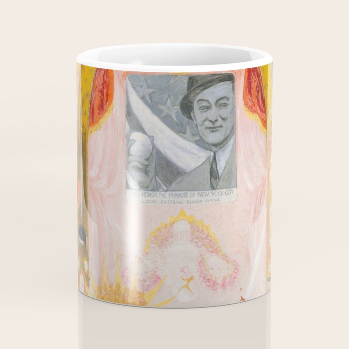 Florine Stettheimer "The Cathedrals of Broadway" Coffee Mug Gallery Image 4