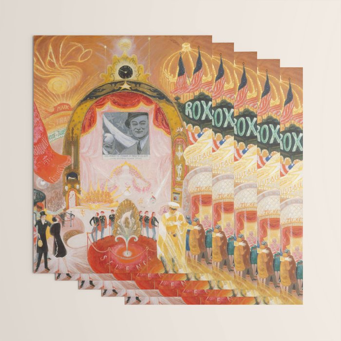 Florine Stettheimer "The Cathedrals of Broadway" Wrapping Paper Gallery Image 3