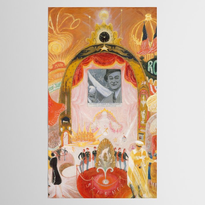 Florine Stettheimer "The Cathedrals of Broadway" Tablecloth Gallery Image 2