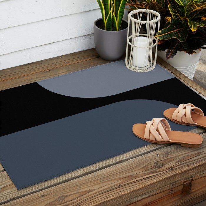 Modern Minimal Arch Abstract XV Outdoor Rug Gallery Image 2