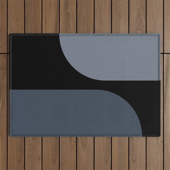 Modern Minimal Arch Abstract XV Outdoor Rug Gallery Image 1