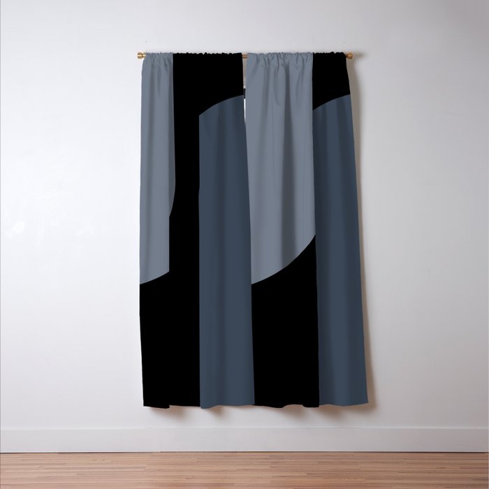 Modern Minimal Arch Abstract XV Window Curtain Gallery Image 3