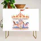 Whimsical Vintage Carousel Ride Credenza Gallery Image 1