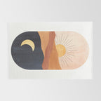 Abstract day and night Rug Gallery Image 2
