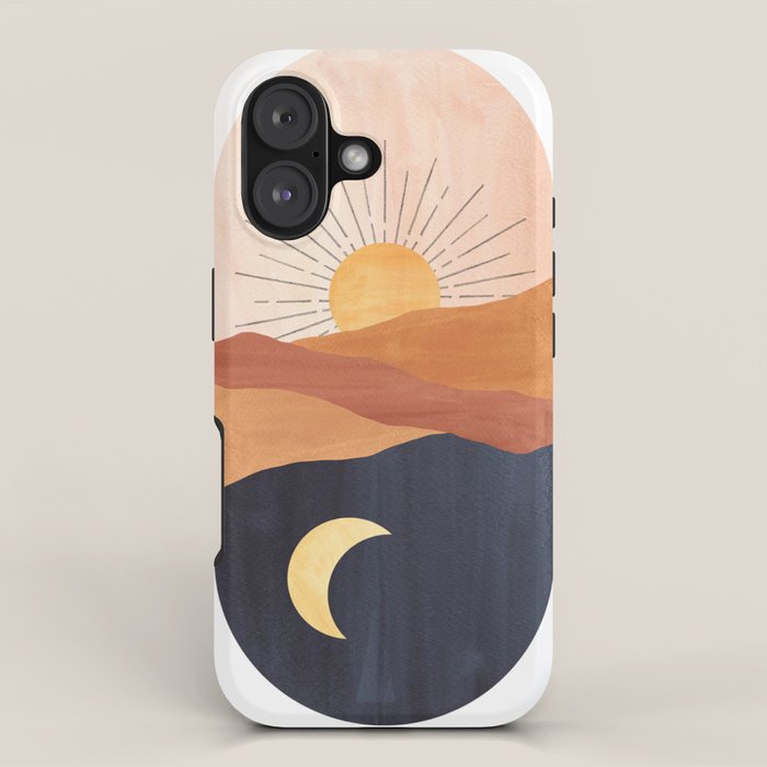 Abstract day and night iPhone Case Gallery Image 1