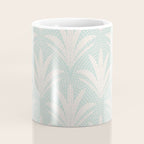 Boho Rustic Palm Radiance Soft Blue Coffee Mug Gallery Image 4