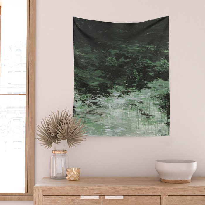 Twombly Green Water 1988 Wall Tapestry Gallery Image 2